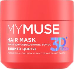 Маска для окрашенных волос MY MUSE Защита цвета и увлажнение, 300мл, изображение