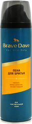 Пена для бритья BRAVE DAVE для чувствительной кожи, 200мл, крупный план