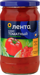 Соус томатный ЛЕНТА с базиликом, 350г, вид