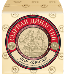 Сыр СЫРНАЯ ДИНАСТИЯ Королей с ароматом топленого молока 50%, без змж, весовой, вид