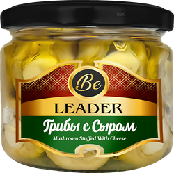 Шампиньоны фаршированные LEADER с сыром, 290г, вид