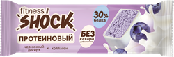 Батончик протеиновый FITNESSHOCK Черничный десерт, глазированный, 40г, детальное фото