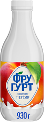 Напиток кисломолочный ФРУГУРТ со вкусом персика 1%, без змж, 930г, картинка