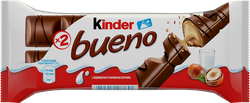 Вафли KINDER Bueno в молочном шоколаде, 43г, фото