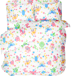 Простыня HOMECLUB Kids 150х215см, поплин, крупный план