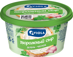 Сыр творожный VIOLA c укропом, чесноком и петрушкой 66%, без змж, 140г, фото