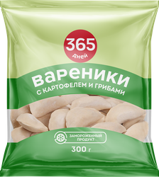 Вареники 365 ДНЕЙ с картофелем и грибами, 300г, детальное фото