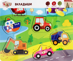 Вкладыши MAPACHA Транспорт, в ассортименте, Арт. 962084/962085/962004, картинка
