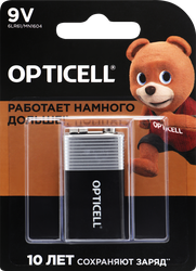 Элемент питания OPTICELL Basic 9V, Арт. 5051003, 1шт, вид