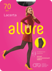 Колготки женские ALLURE Lacerta 70 den nero 2, детальное фото