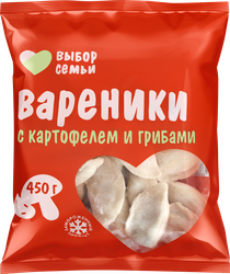 Вареники ВЫБОР СЕМЬИ с картофелем и грибами, 450г, фотография