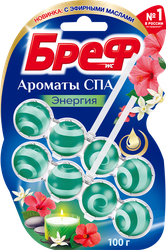 Туалетный блок БРЕФ Ароматы СПА Энергия 100г, 2шт, картинка