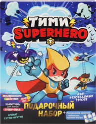 Набор подарочный детский ТИМИ Superhero с ароматом Тутти-Фрутти: Шампунь, 200мл+Пена, 200мл+Расписание, вид