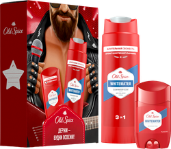 Набор подарочный OLD SPICE WhiteWater Дезодорант твердый, 50мл+Гель для душа+шампунь, 250мл, фотография