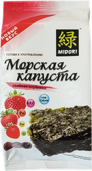 Морская капуста MIDORI Соленая клубника, жареная в кунжутном масле, 5г, фото