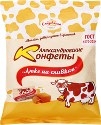 Конфеты молочные АЛЕКСАНДРОВКИЕ Люкс, на сливках, 250г, изображение