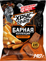 Сухарики ржано-пшеничные ХРУСTEAM Барная Коллекция, со вкусом сырные палочки, 140г, изображение