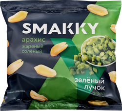 Арахис SMAKKY Лучок, жареный соленый, 70г, детальное фото