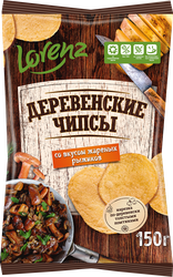 Чипсы картофельные LORENZ Деревенские, со вкусом жареных рыжиков, 150г, изображение