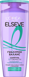 Шампунь для волос жирных у корней и обезвоженных на кончиках ELSEVE Гиалурон Баланс, 400мл, картинка