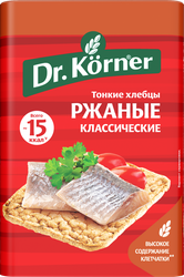 Хлебцы ржаные DR KORNER Классические, 100г, крупный план