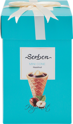 Конфеты SORBON Мини-рожок хрустящий Фундук, 200г, фото