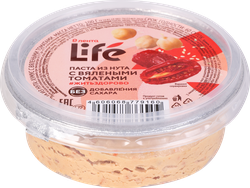 Паста из нута ЛЕНТА LIFE с вялеными томатами, 100г, фотография