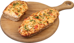 Горбушка с копченой курицей, 150г, крупный план