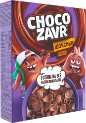 Готовый завтрак CHOCOZAVR Шоксики, с настоящим шоколадом, 195г, изображение