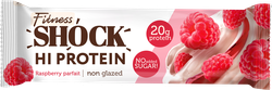 Батончик протеиновый FITNESSHOCK Hi-Protein Малиновый десерт, неглазированный, 60г, фотография