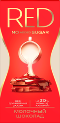 Шоколад молочный RED Delight, 70г, изображение