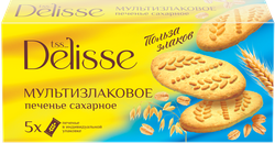 Печенье сахарное DELISSE мультизлаковое, 225г, картинка