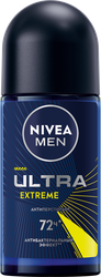 Дезодорант-антиперспирант роликовый мужской NIVEA Men Ultra extreme, 50мл, крупный план