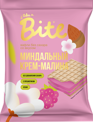 Вафли TAKE A BITE Малина–миндальный крем, без сахара, 30г, детальное фото