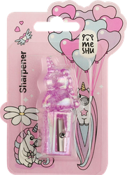 Точилка MESHU Cute unicorn пластиковая, 1 отверстие, в ассортименте, вид