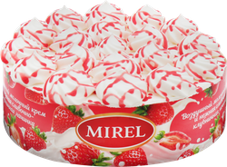 Торт MIREL Клубничный милкшейк, 650г, фотография