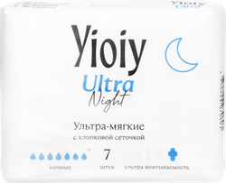 Прокладки YIOIY Ultra ночные, 7шт, детальное фото