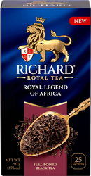 Чай черный RICHARD ROYAL Legend Of Africa, 25саш, крупный план