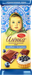 Шоколад молочный АЛЕНКА голубика с йогуртом, 87г, фото