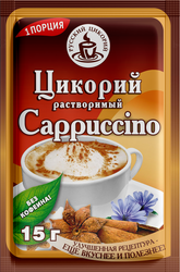 Цикорий растворимый РУССКИЙ ЦИКОРИЙ Cappuccino порошкообразный с добавками, 15г, вид