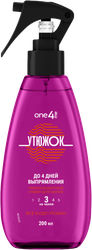 Спрей выпрямляющий для укладки ONE4ME Утюжок термозащитный, для укладки, 200мл, детальное фото