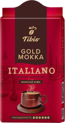 Кофе молотый TIBIO Голд Мокка Итальяно натуральный жареный, 250г, детальное фото