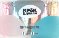 Набор мини-текстовыделителей КРОК&ДИЛЛИ 6 цветов, Арт. L522087-1, 6шт, фотография