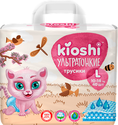 Подгузники-трусики KIOSHI Ультратонкие L 10–14кг, 42шт, фотография