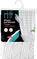 Штора для ванной FRESH CODE в ассортименте, Арт. 77350, вид