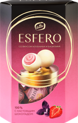 Конфеты ESFERO из белого шоколада, со вкусом клубники и базилика, 186г, детальное фото