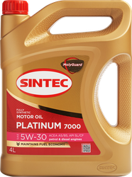 Масло моторное SINTEC Platinum 7000 Акция 4+1 5W-30&nbsp;A5/B5&nbsp;SL/CF, 4л, картинка