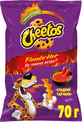 Снеки кукурузные CHEETOS/ЧИТОС со вкусом сладкий Тай чили, 70г, фото