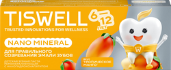 Зубная паста детская TISWELL Тропическое манго, реминерализующая с наногидроксиапатитом, с 6 лет, 60г, картинка