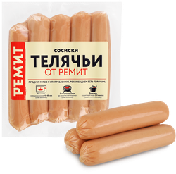 Сосиски РЕМИТ Телячьи, 480г, детальное фото